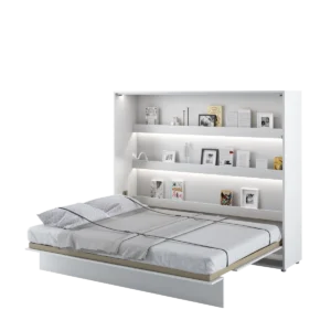 מיטת קיר זוגית אופקית מתקפלת – דגם PS-14 | PREMIUM SOLUTION – 160x200