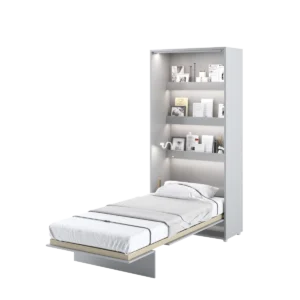 מיטת קיר יחיד אנכית מתקפלת – דגם PS-03 | PREMIUM SOLUTION – 90x200