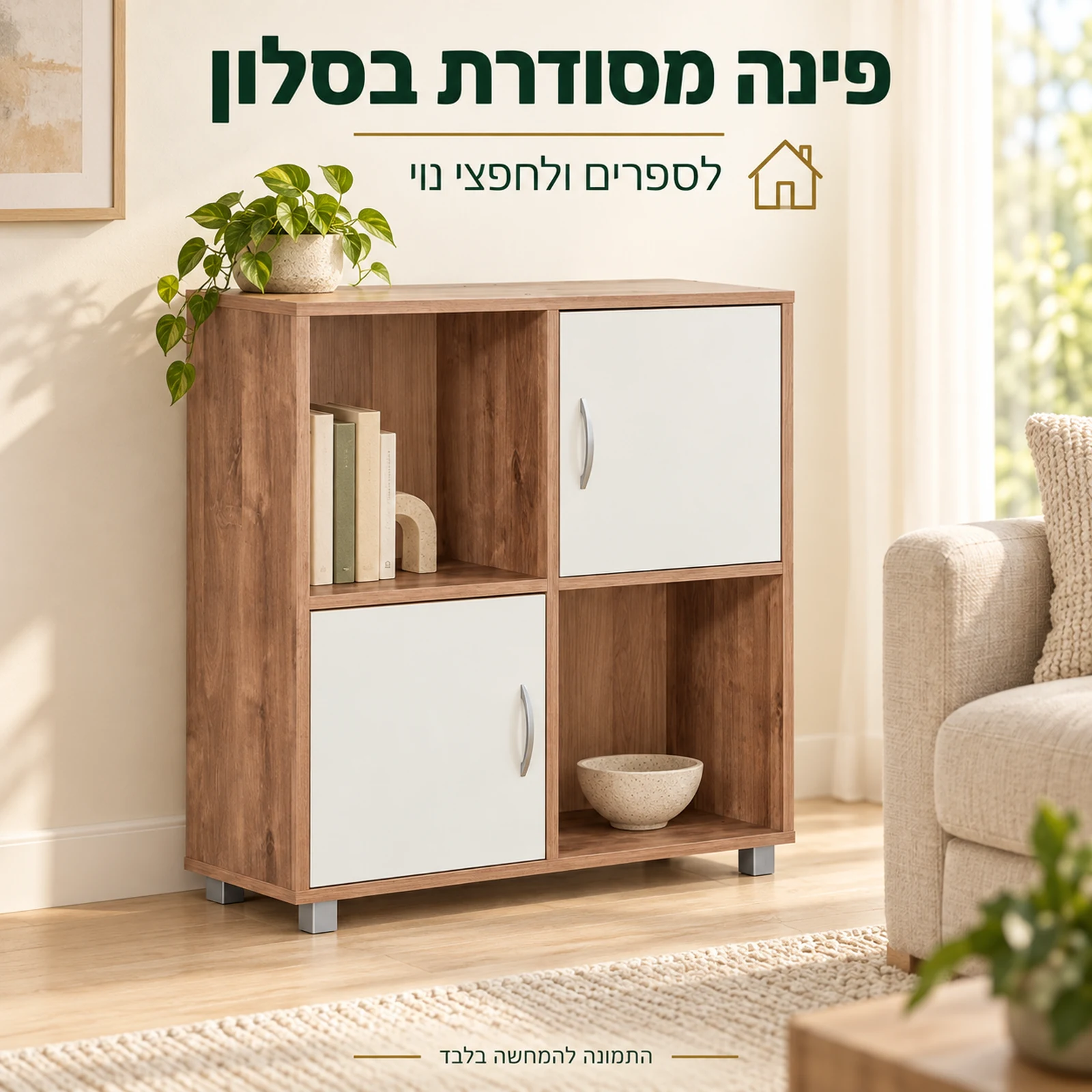כוורת אחסון 4 תאים דגם מאיה בסלון