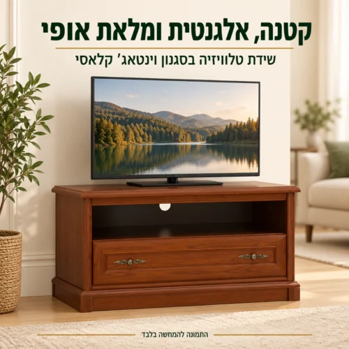 שידת טלוויזיה וינטאג' KENT RTV 100 בסלון – קטנה, אלגנטית ומלאת אופי