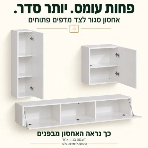 פנים הארוניות והמזנון במצב פתוח, דוגמה בגוון אחר