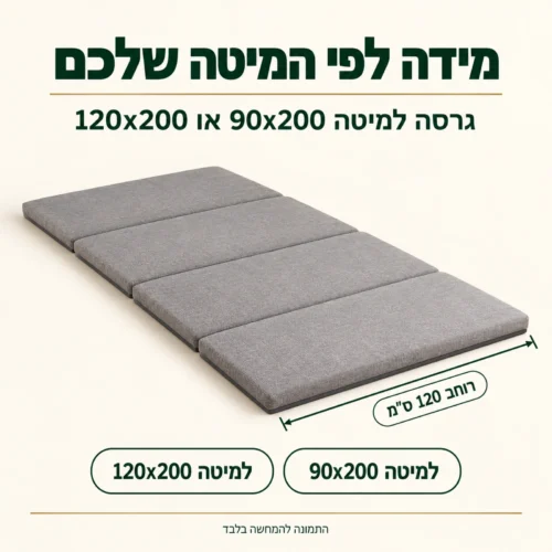ראש מיטה מרופד למיטת קיר – רוחב 120 ס