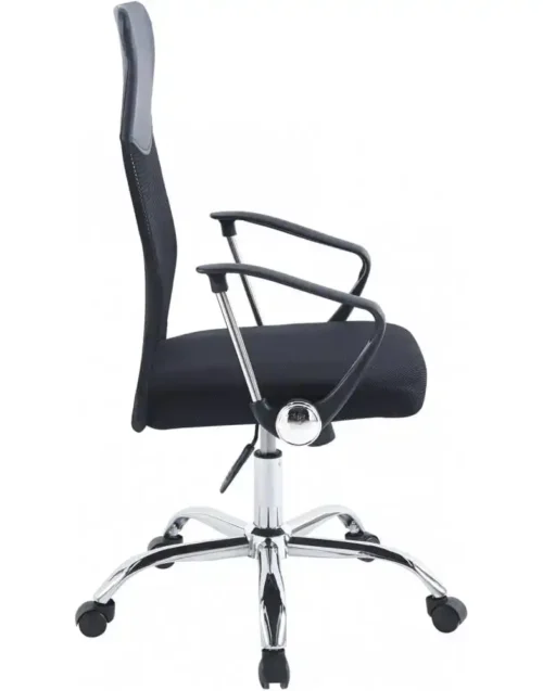 כריסת משרד מרופדת Ergonomic עם משענת גבוהה ותכונות מתקדמות.
