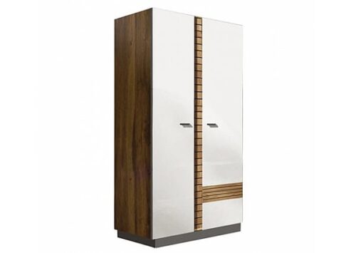 ארון כניסה לבית Val Gardena VG1 – ארון 2 דלתות עם אזור תלייה ומדפים