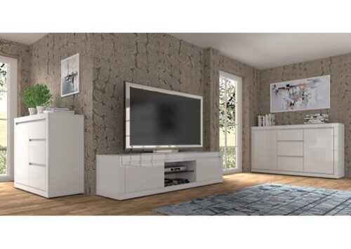 שידת טלוויזיה BELLO B5 – מראה קלאסי עם טאץ' מבריק – תמונת מוצר נוספת 4