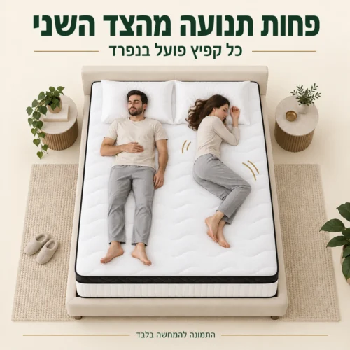 מזרן גוד מורנינג עם קפיצים הפועלים בנפרד להפחתת העברת תנועה