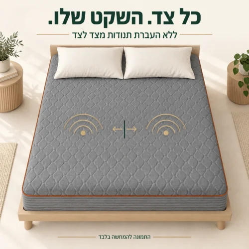 מזרן קיסריה קלאוד – קפיצים מבודדים ללא העברת תנודות מצד לצד