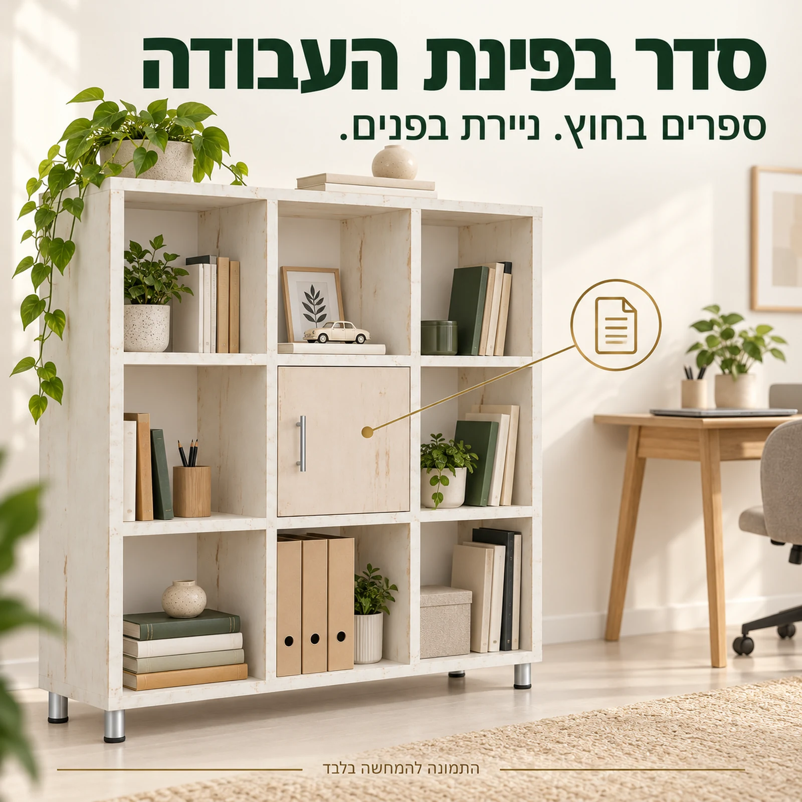 כוורת דגם צוף בפינת עבודה ביתית