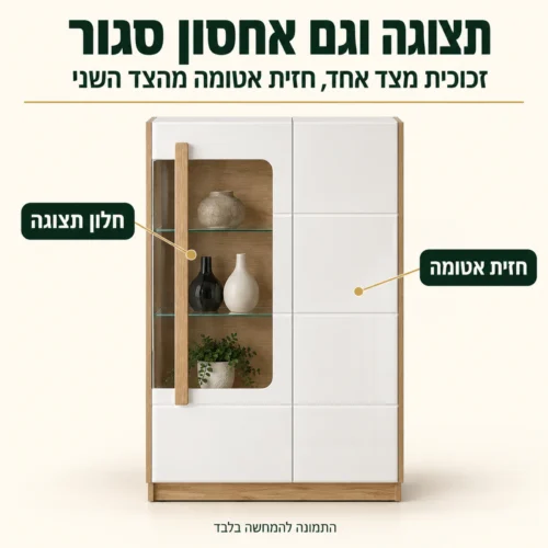 ויטרינת בר ATTENTION – חלון תצוגה וחזית אטומה לאחסון