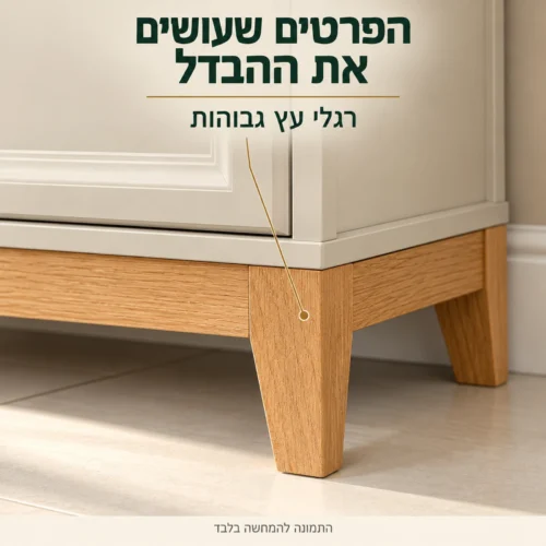 ויטרינת בר WINDSOR – רגלי עץ גבוהות