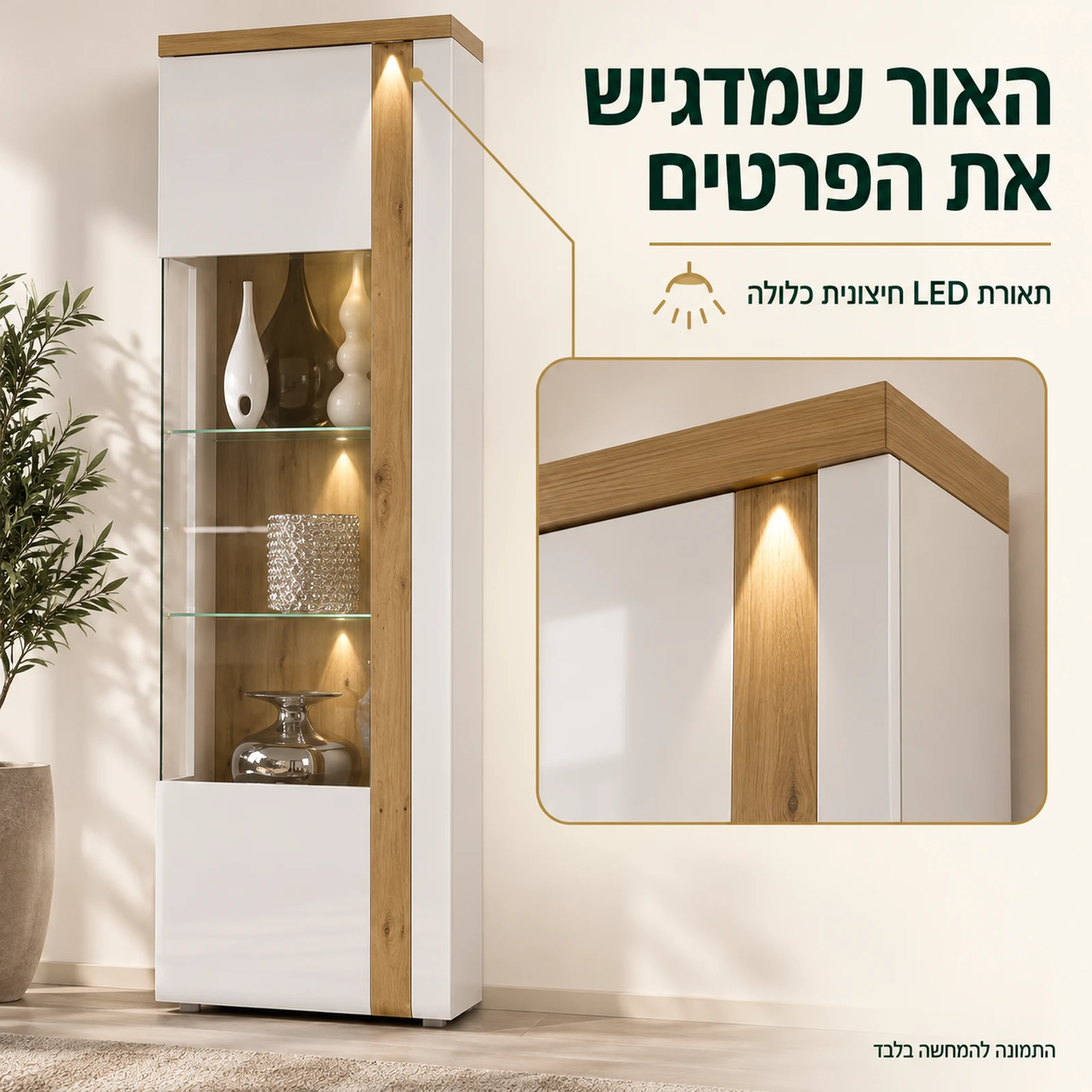 ויטרינת TULUZA – תאורת LED חיצונית כלולה