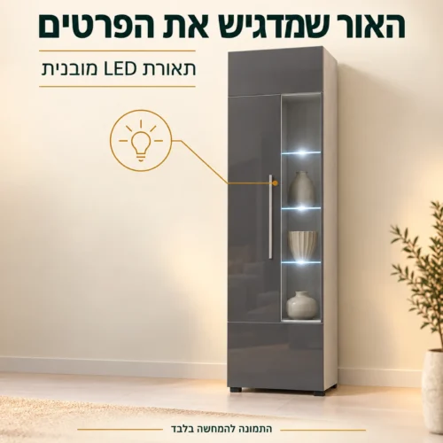 מזנון ROMA – תאורת LED מובנית בוויטרינה הגבוהה