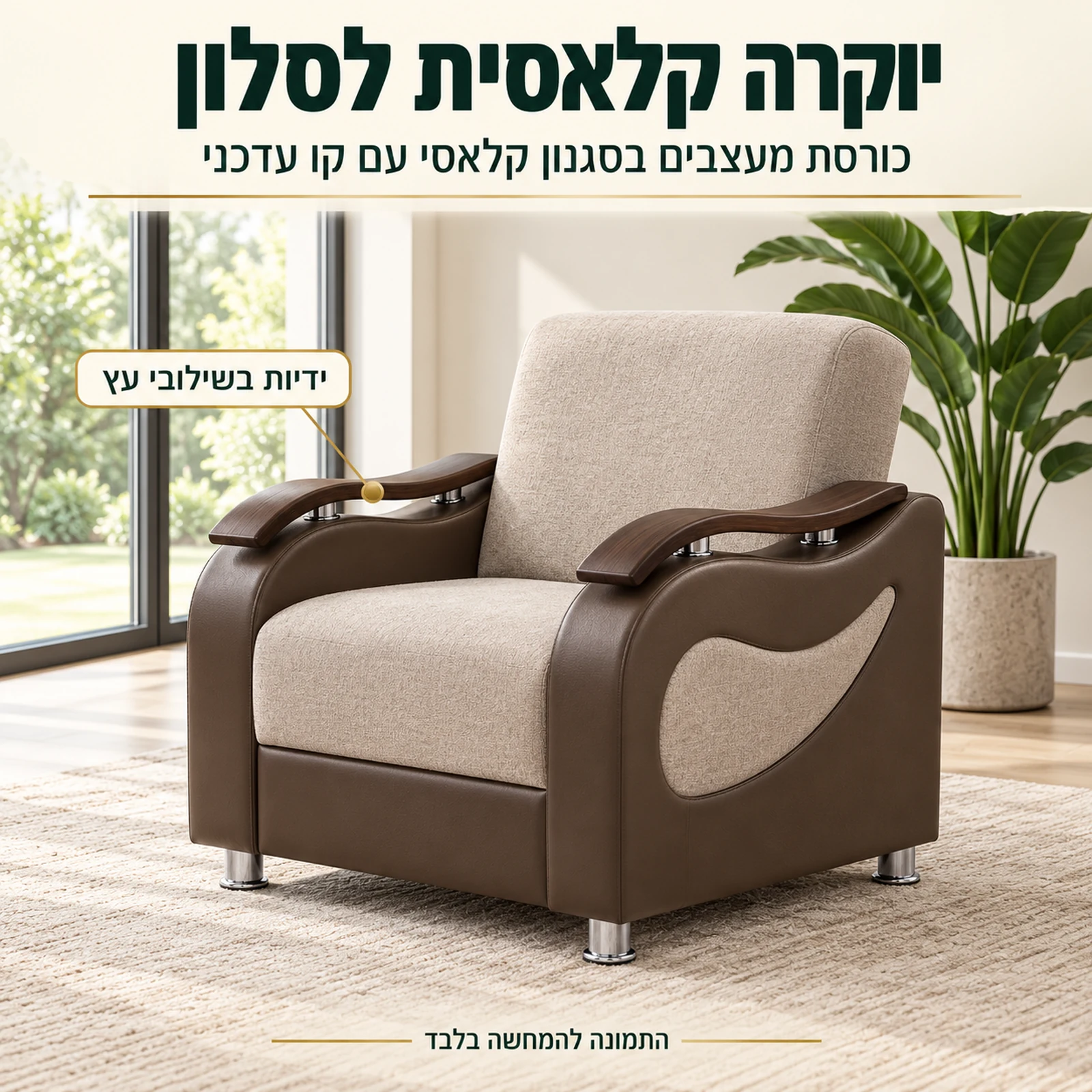 כורסת מעצבים Sehrazat – יוקרה קלאסית לסלון