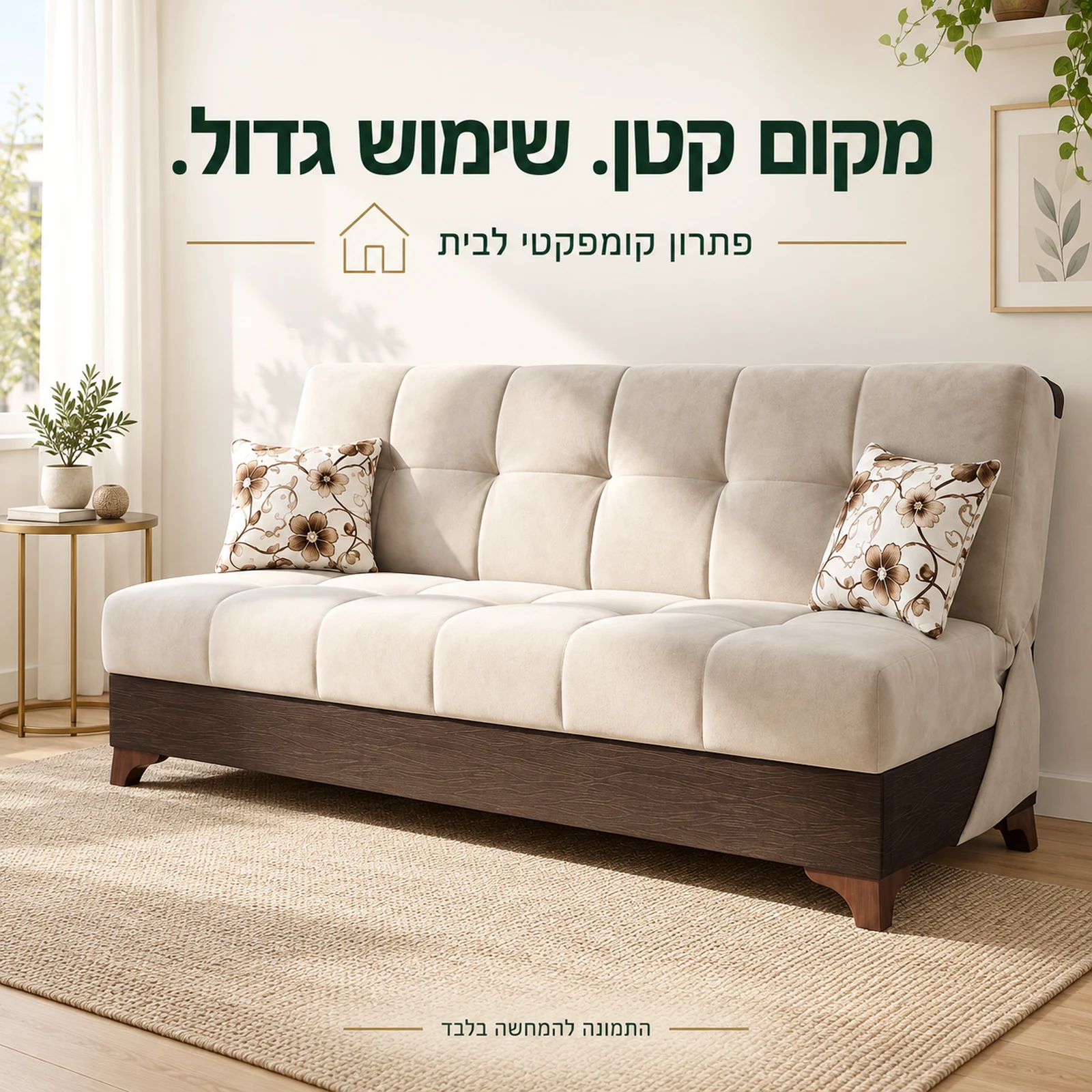 ספת ספר Fortuna קומפקטית בחלל מגורים קטן