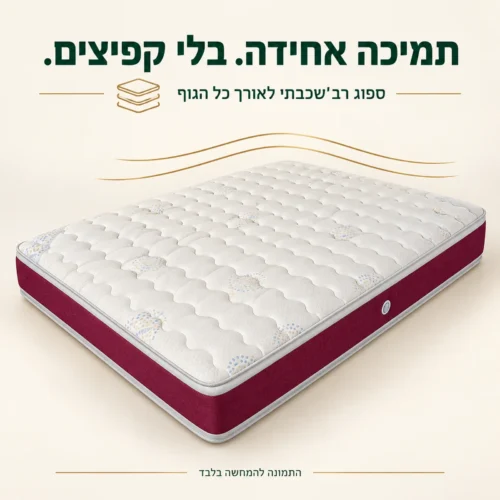 מזרן MEDITATION ללא קפיצים מספוג רב שכבתי – תמיכה אחידה לאורך הגוף