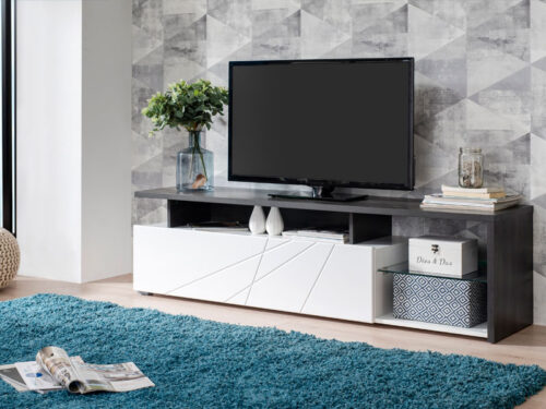 שידת טלוויזיה מעוצבת 170x41.5 ס"מ – דגם ARCTIC