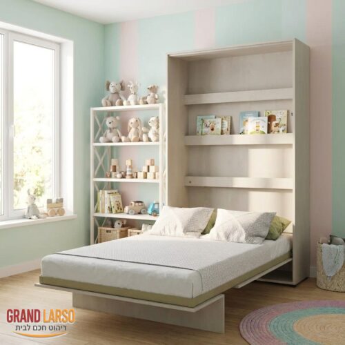 מיטת קיר לילדים ונוער אנכית – דגם BCJ-01 | JUNIOR SOLUTION – 120x200