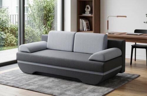 ספה נפתחת למיטה CALIPSO – מיטה זוגית 140×200 עם ארגז מצעים