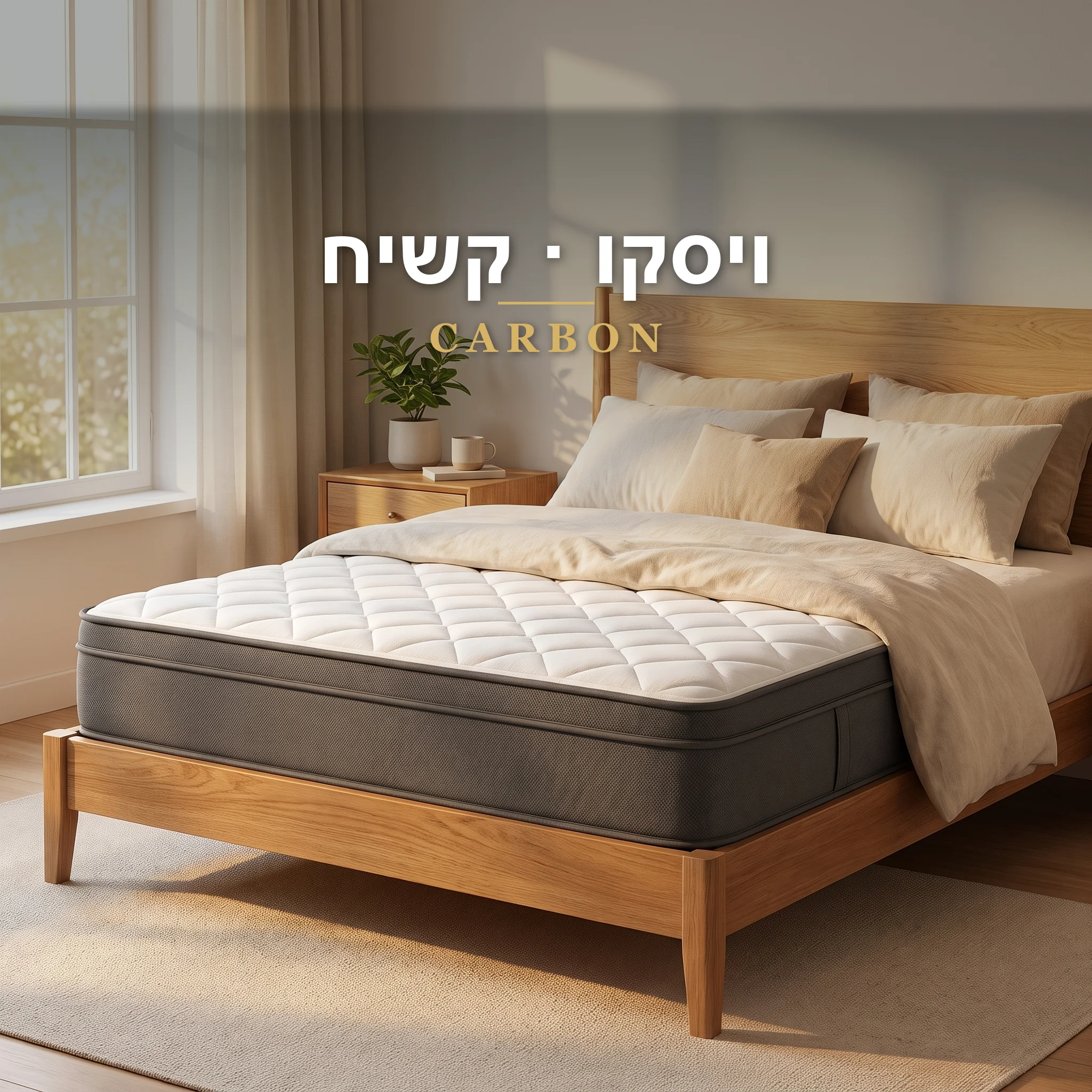 מזרנים למיטה זוגית קיסריה קרבון – תמונת שער