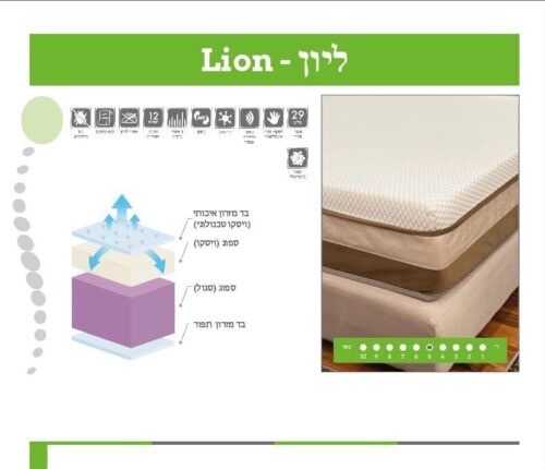 מזרן אורטופדי ללא קפיצים LION – זווית נוספת
