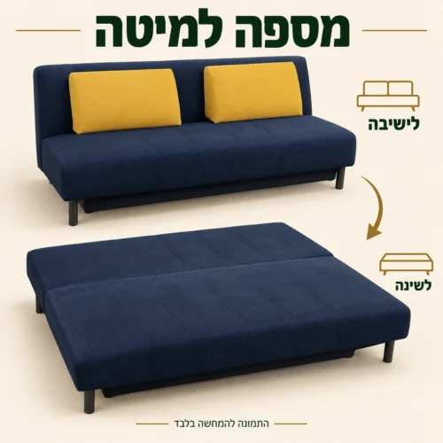 ספה נפתחת למיטה – מצב ישיבה ומצב שינה