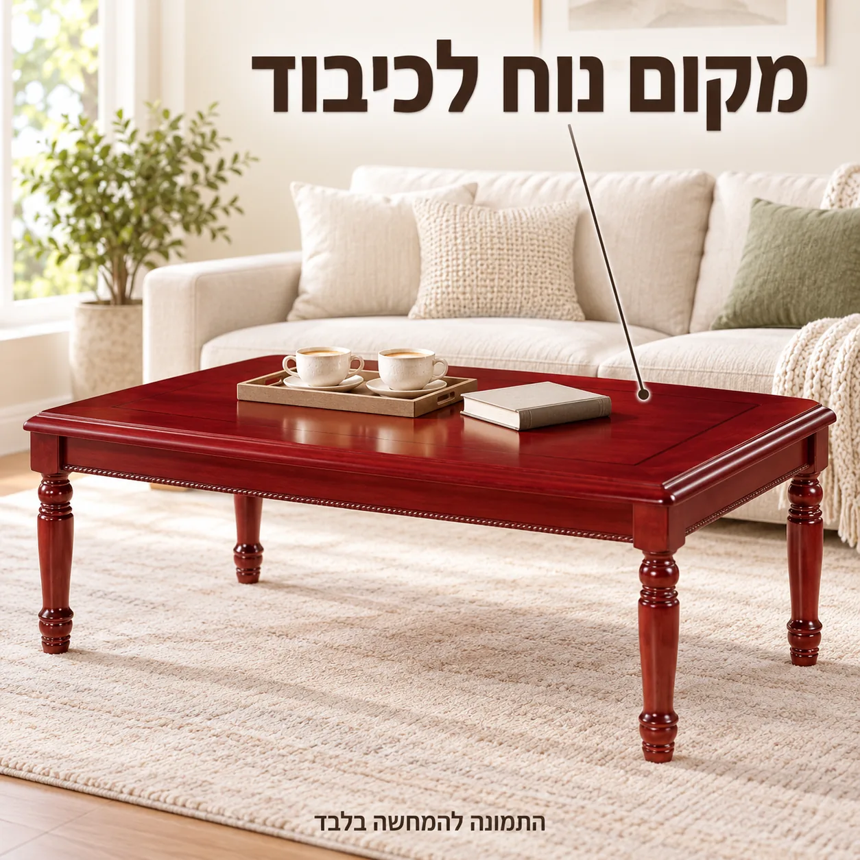 שולחן קפה A300 בסלון – מקום נוח לכיבוד